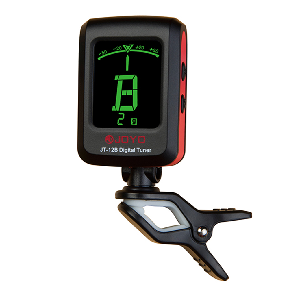 Guitar Tuner Clip - JOYO JT-06/12B ギターチューナー 楽器アクセサリー クリップ式チューナー ギター、ベース、バイオリン、ウクレレ用
