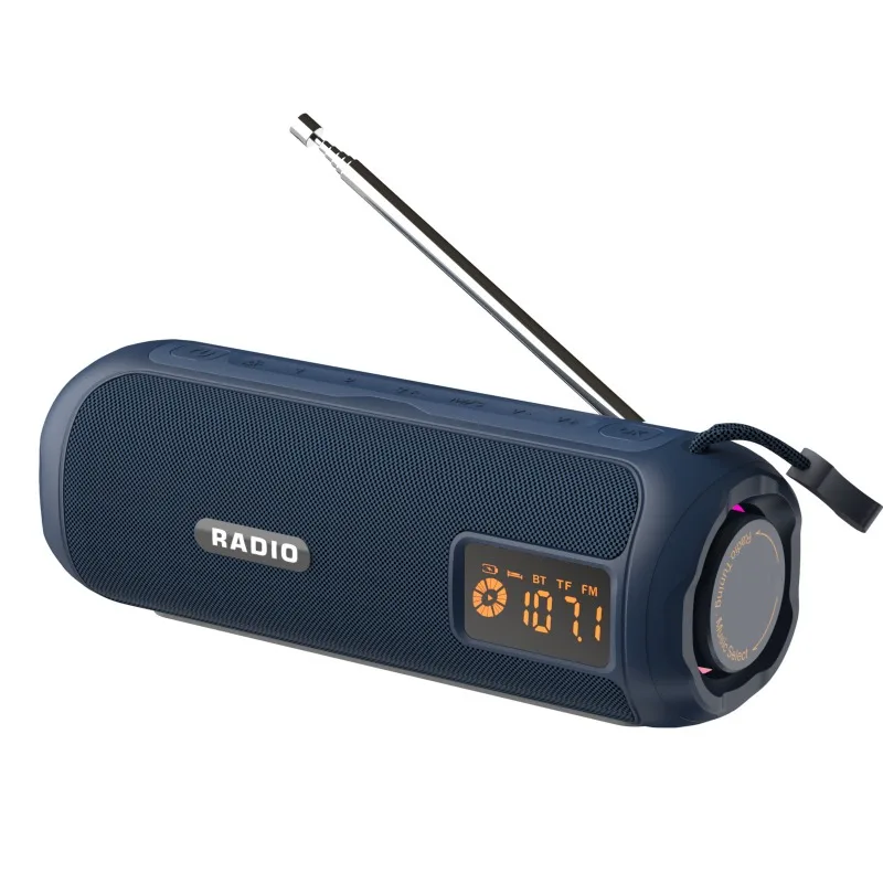 Audio Music Spotify - 多機能ラジオポータブルワイヤレス Bluetooth スピーカー表示画面付き充電式屋外 TF カード USB