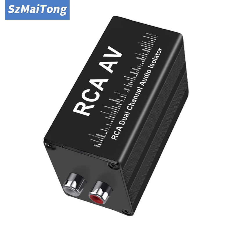 Audio Music Isolator - プロフェッショナルオーディオノイズフィルターグランドループアイソレーター2チャンネルRCAポータブルオーディオ信号アイソレーター（音楽機器用）