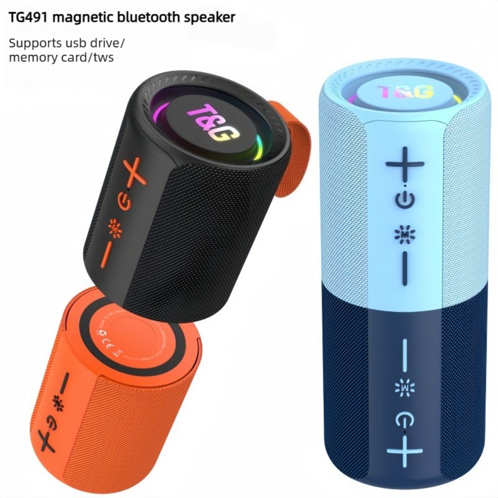 Audio Music Spotify - 2 in 1 スプリットマグネット式Bluetoothスピーカー TG491 TWS