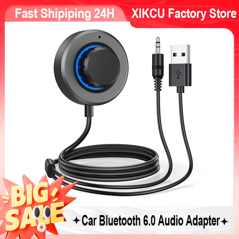 Music Song Audio - Bluetooth 6.0 レシーバー多機能ロータリーコントロールノブボリュームソングスイッチ再生一時停止通話応答ワイヤレスカーミュージックアダプター