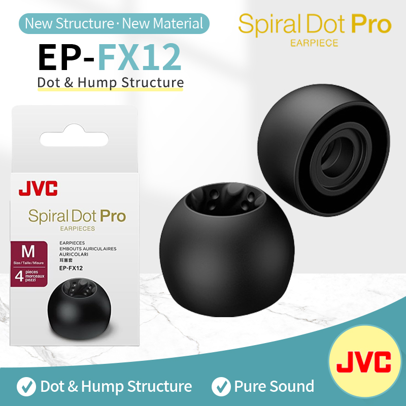 In Ear Monitor Iem - JVC EP FX12 スパイラルドットプロ 快適イヤーチップ JVC