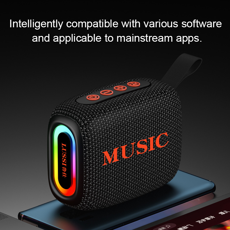 ポータブル防水ワイヤレスBluetoothスピーカー、RGB - Audio Music Spotify のレビューと価格