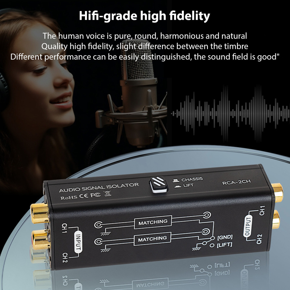 ポータブルグラウンドループアイソレーター、オーディオ信号エリ - Audio Music Isolator のレビューと価格