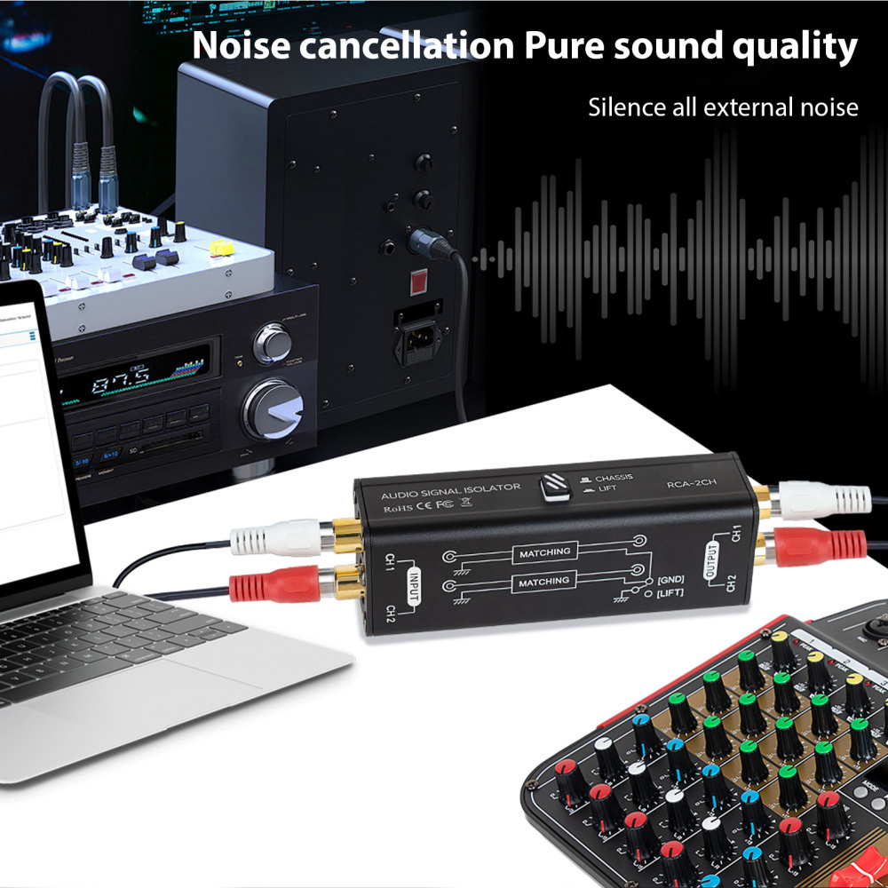 ポータブルグラウンドループアイソレーター、オーディオ信号エリ - Audio Music Isolator のレビューと価格