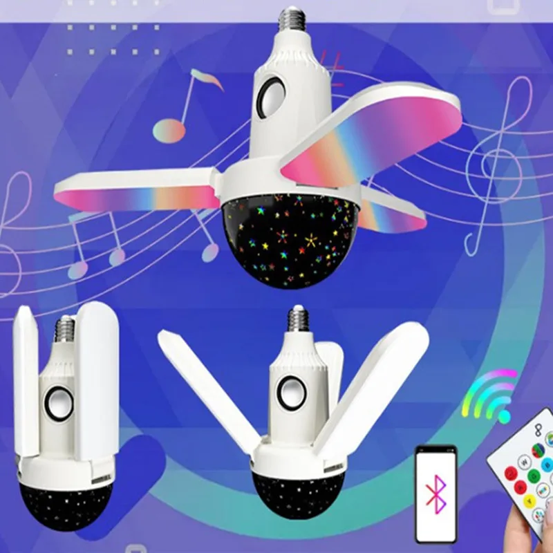 E27 星空カラフルライト携帯電話 Bluetooth オー - Audio Music Spotify のレビューと価格