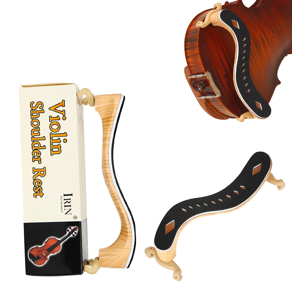  IRIN 4/4 バイオリン肩当てアンティークメープルプ - Violin Shoulder Rest のレビューと価格