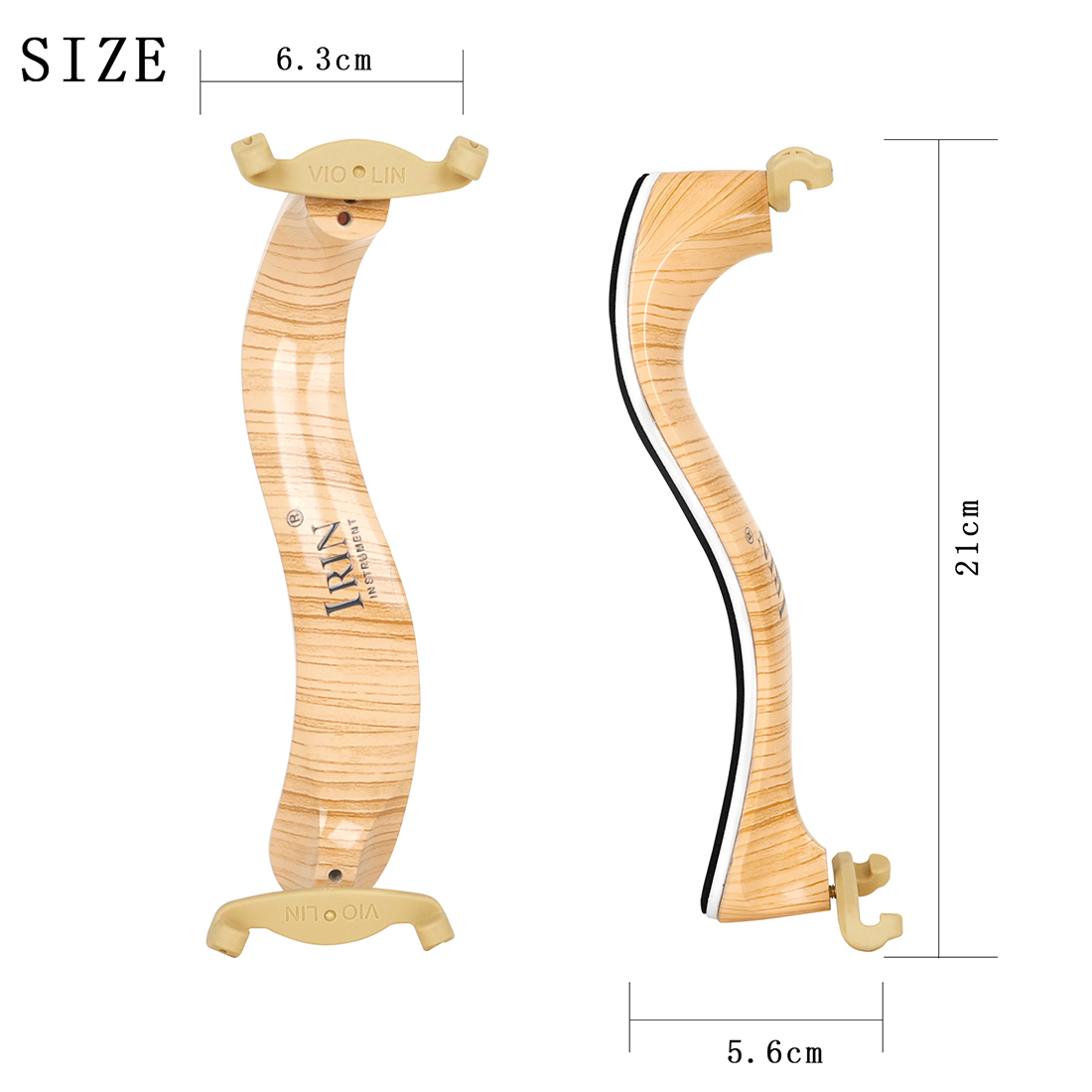  IRIN 4/4 バイオリン肩当てアンティークメープルプ - Violin Shoulder Rest のレビューと価格