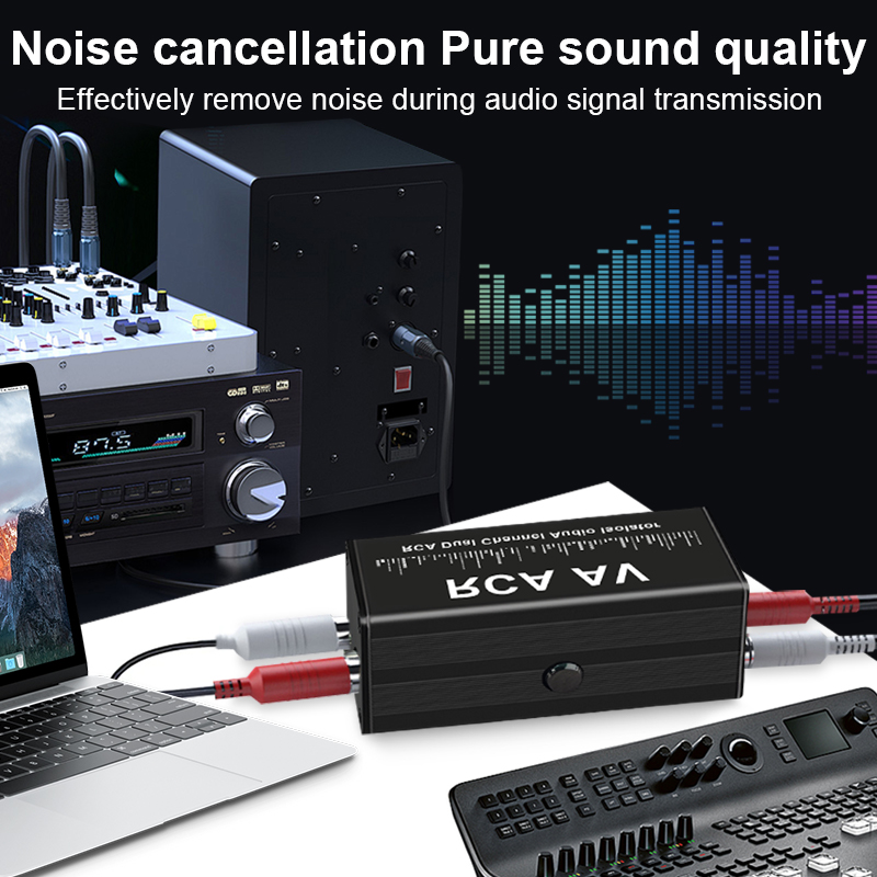 ポータブルプロフェッショナル3.5mm Auxグランドループ - Audio Music Isolator のレビューと価格