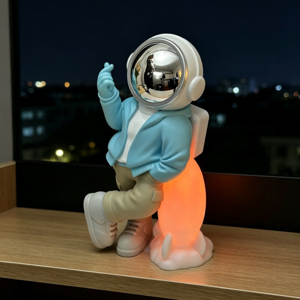 宇宙飛行士ロケット Bluetooth スピーカー LED  - Audio Music Spotify のレビューと価格