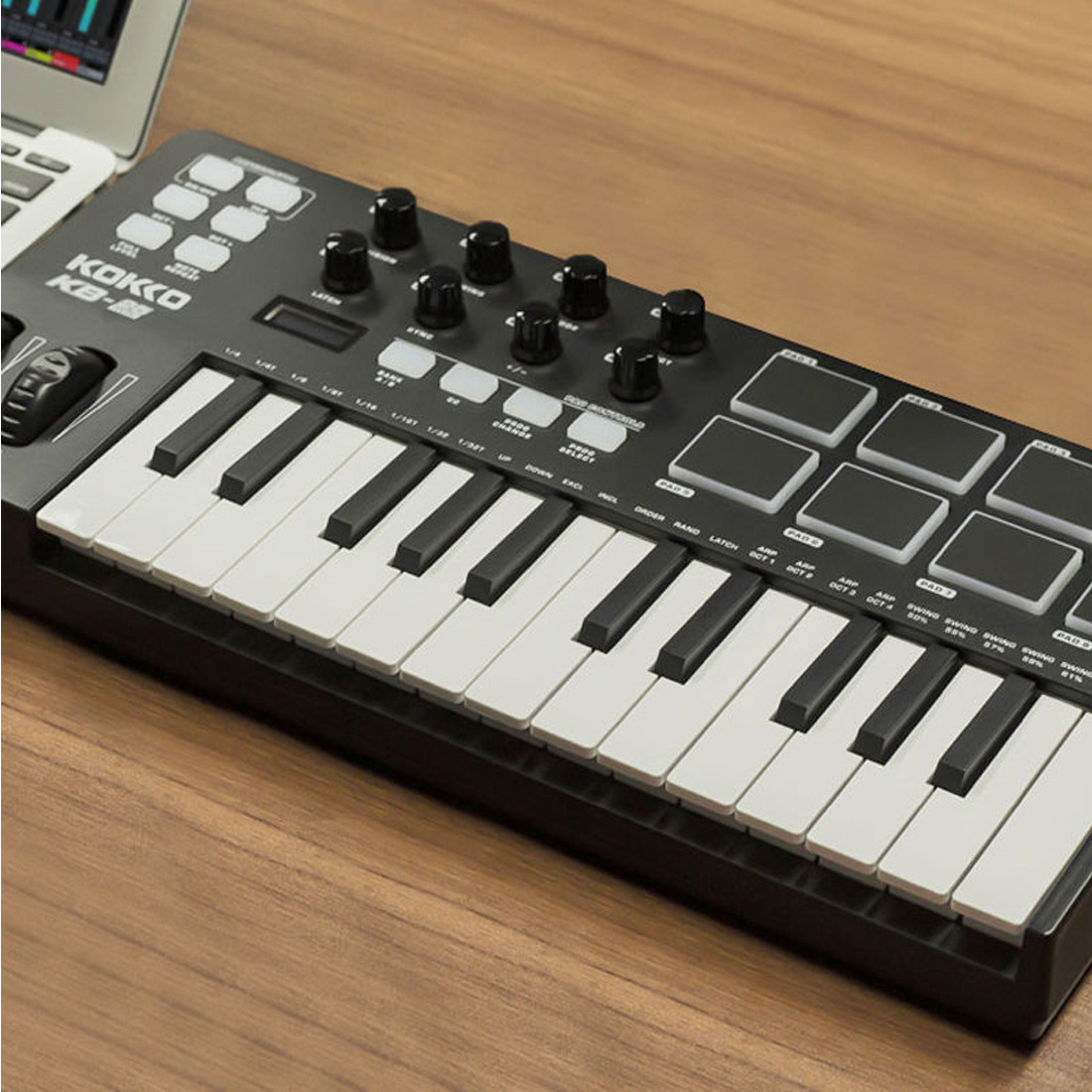 25鍵MIDIコントローラーキーボード、ポータブル音楽制作パ - Midi Controller Pad のレビューと価格