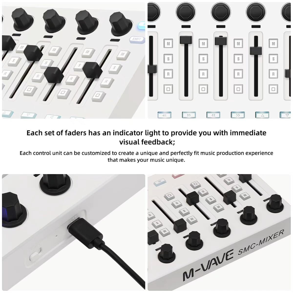 M-VAVE SMC-MIXER ワイヤレスMIDIコントロ - Midi Controller Pad のレビューと価格