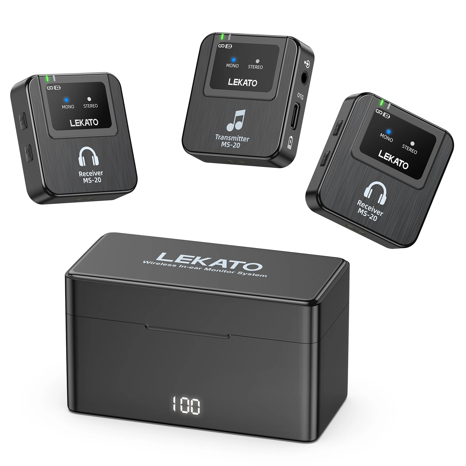 Lekato ワイヤレスインイヤーモニター MS-20 充電 - In Ear Monitor Iem のレビューと価格