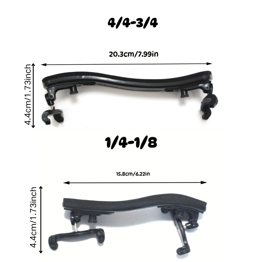 1 PC 調節可能なバイオリン肩当て - 1/4 & 1/8 - Violin Shoulder Rest のレビューと価格