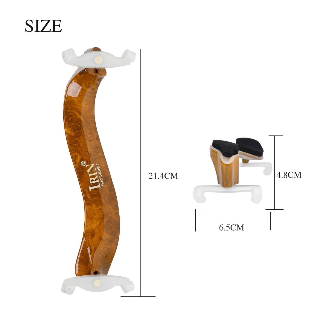 IRIN 4/4 3/4 バイオリン肩当てユニバーサル調節可 - Violin Shoulder Rest のレビューと価格