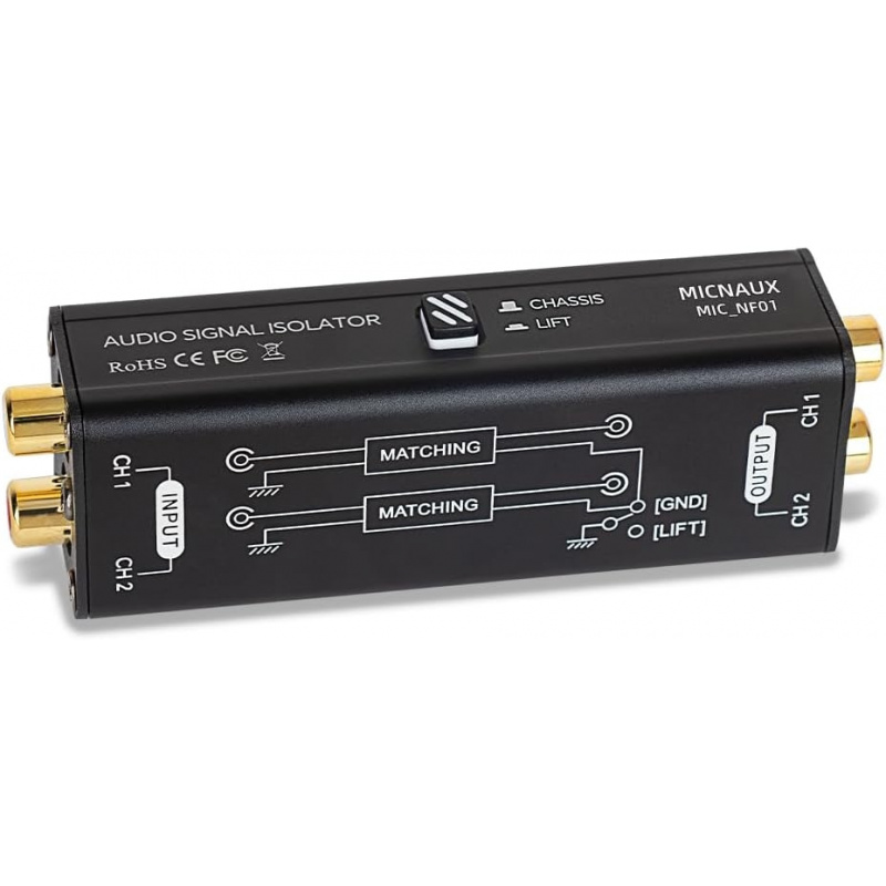 プロフェッショナルハムエリミネーターオーディオ信号アイソレー - Audio Music Isolator のレビューと価格