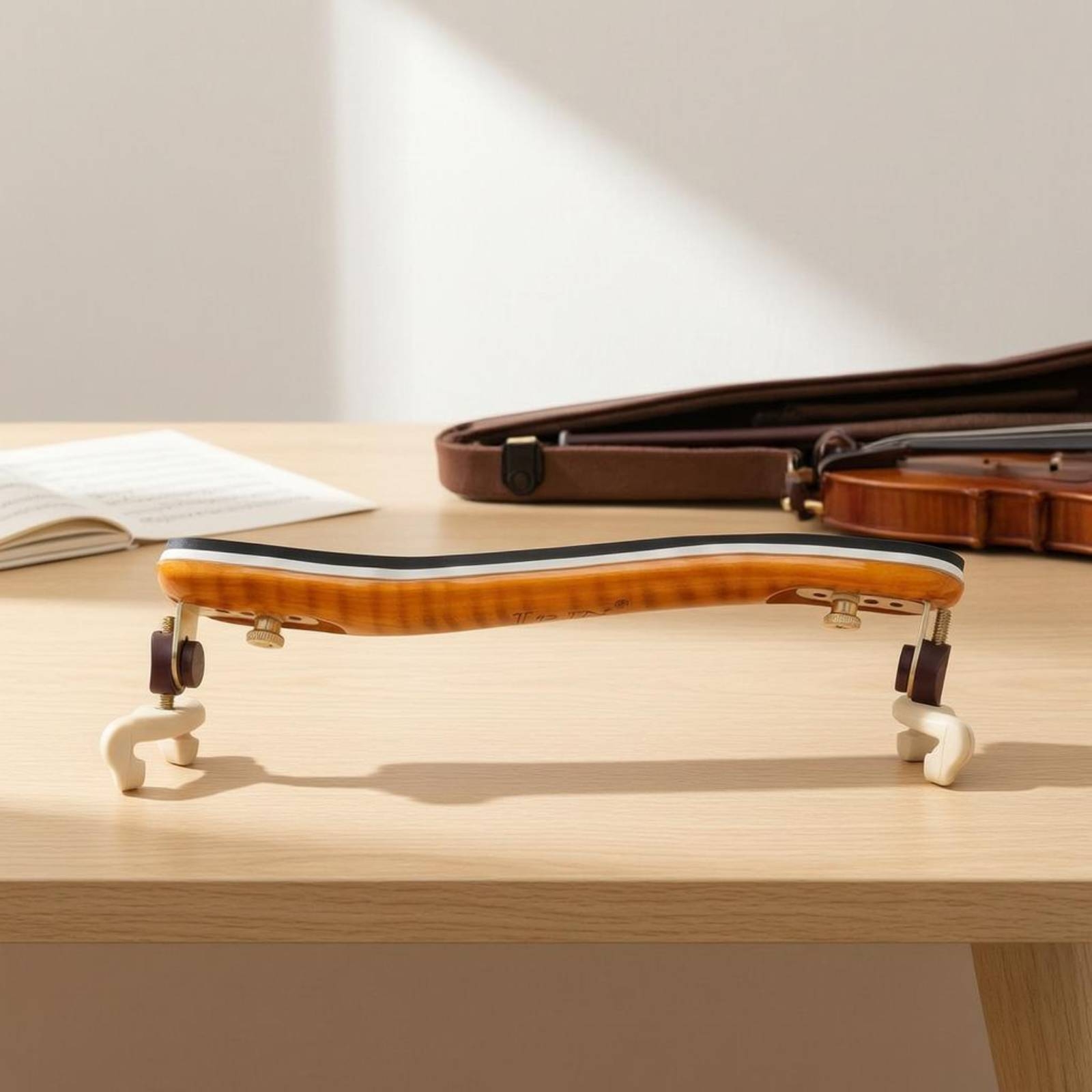 4/4 バイオリン肩当て 長持ちするパッド入りバイオリン肩当 - Violin Shoulder Rest のレビューと価格