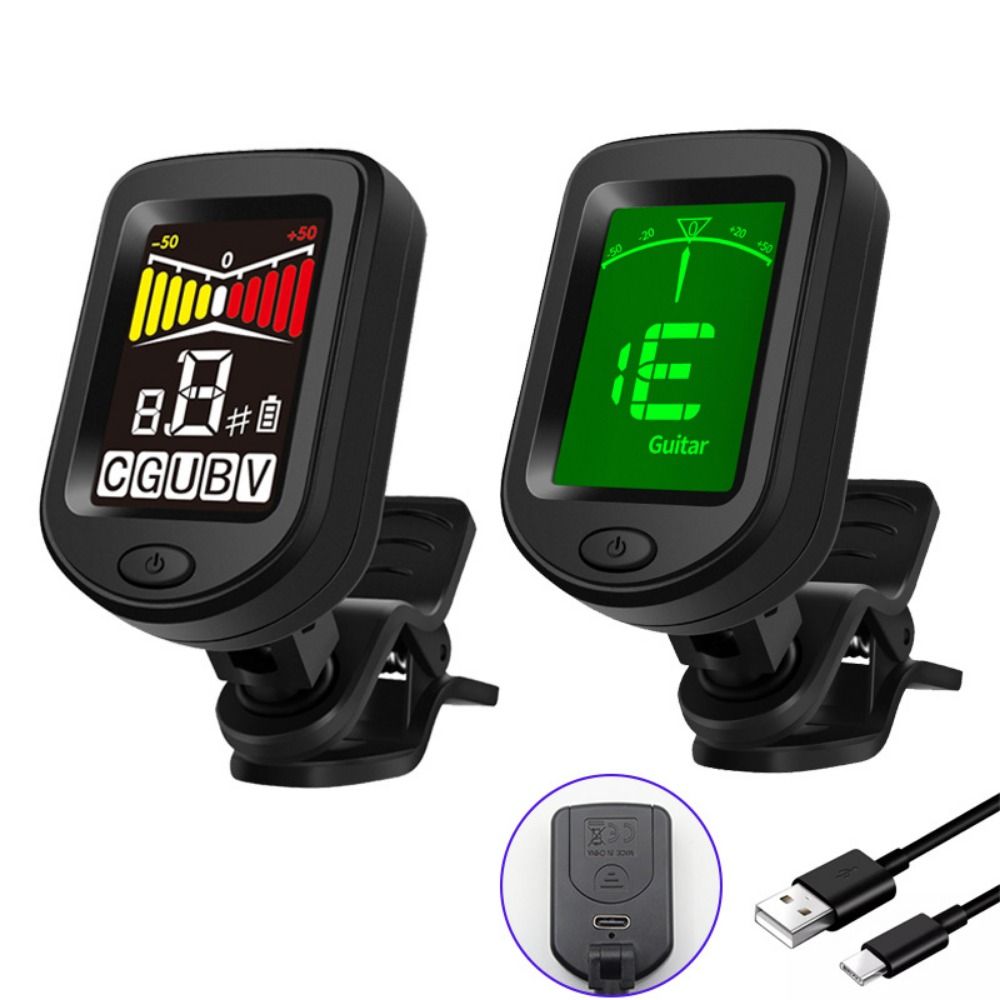 クリップ式ミニギターチューナー LCDディスプレイ付き ギタ - Guitar Tuner Clip のレビューと価格