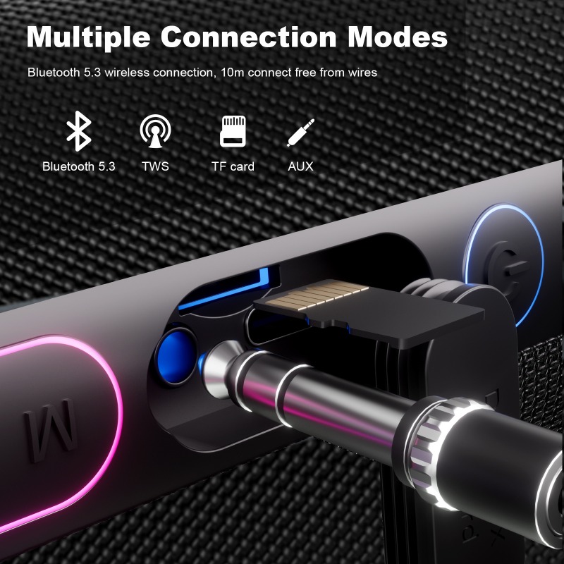 屋外防水 Bluetooth スピーカーポータブル重低音サブ - Audio Music Spotify のレビューと価格